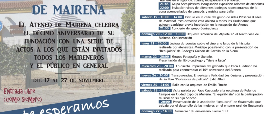 Cartel aniv ateneo A3